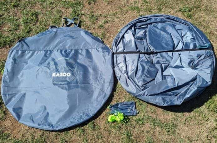 KAZOO Boat II ワンタッチテント ブルー 中古品 KAZOO Boat II