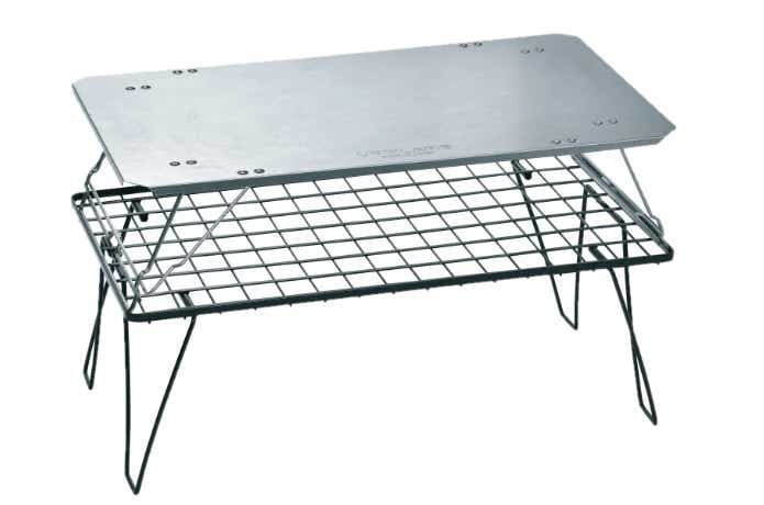 廃版 ユニフレーム フィールドラック シルバー 2枚 ステンレス天板