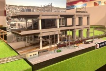 阪急京都線淡路駅を再現したジオラマ - 梅田経済新聞