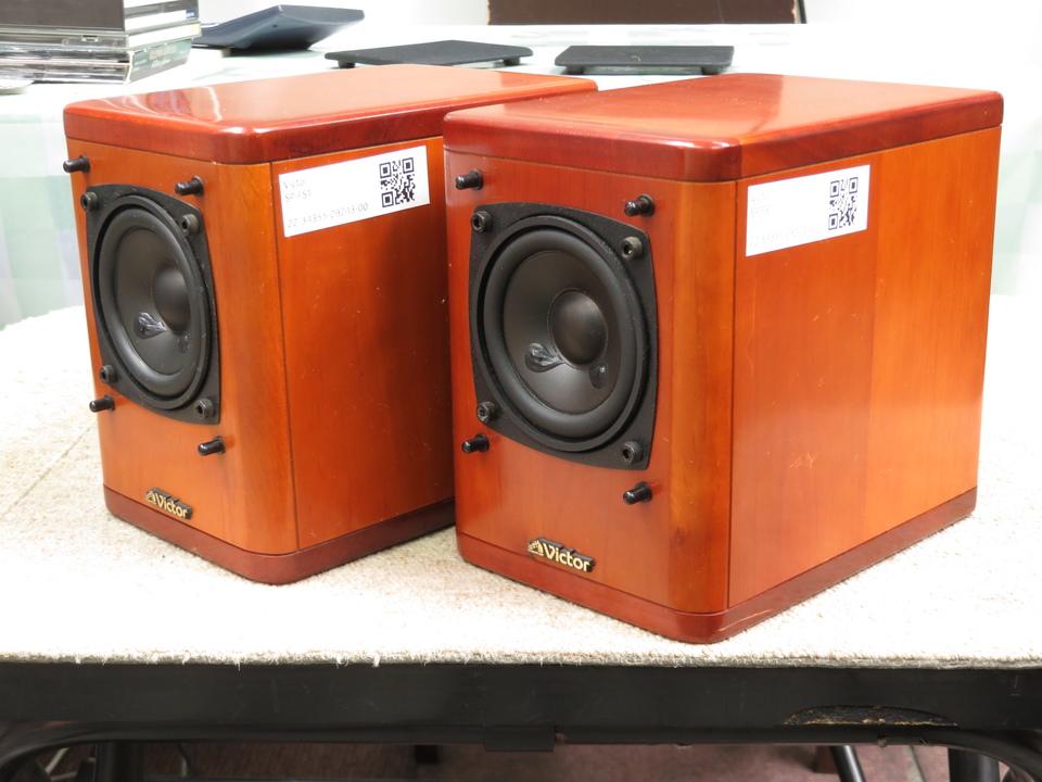 ☆Victor/ビクター ペアスピーカー SP-FS1/ブラウン/木目調/SPケーブル