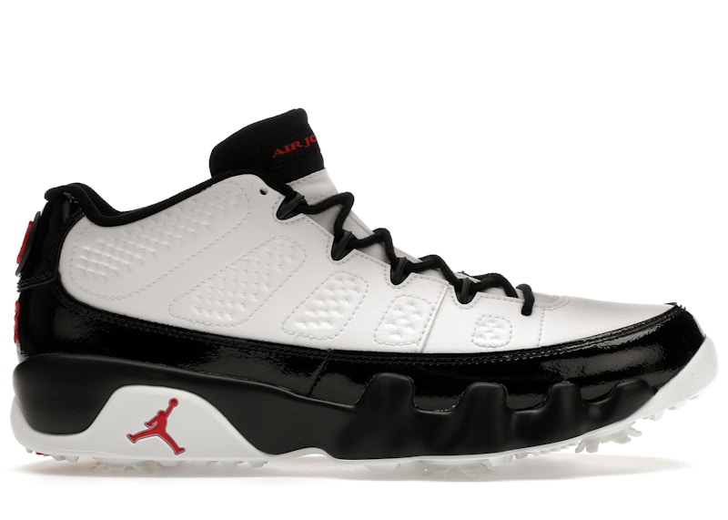 ジョーダン 9 レトロ ロー ゴルフ ホワイト ブラック トゥルーレッド