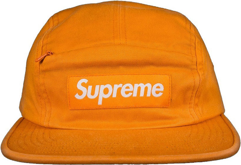 Supreme Front Panel Zip Camp Cap Orange - SS17 - JP