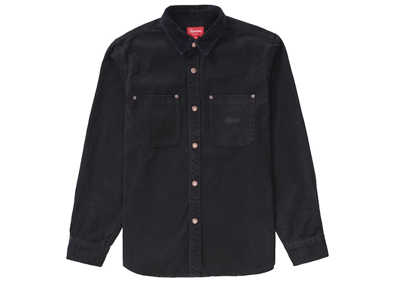 Supreme supreme script canvas shirt jacket Script Canvas Snap
