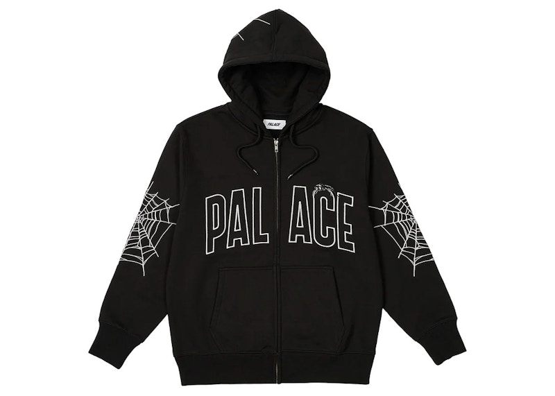 Palace Spider Zip Hood Black メンズ - FW23 - JP