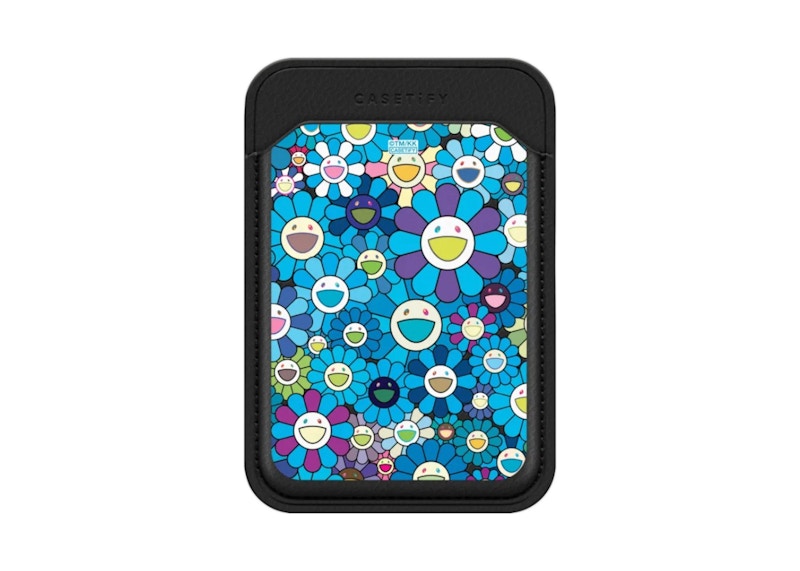 Takashi Murakami x CASETiFY: Flowers Bloom (Blue) Snappy Wallet