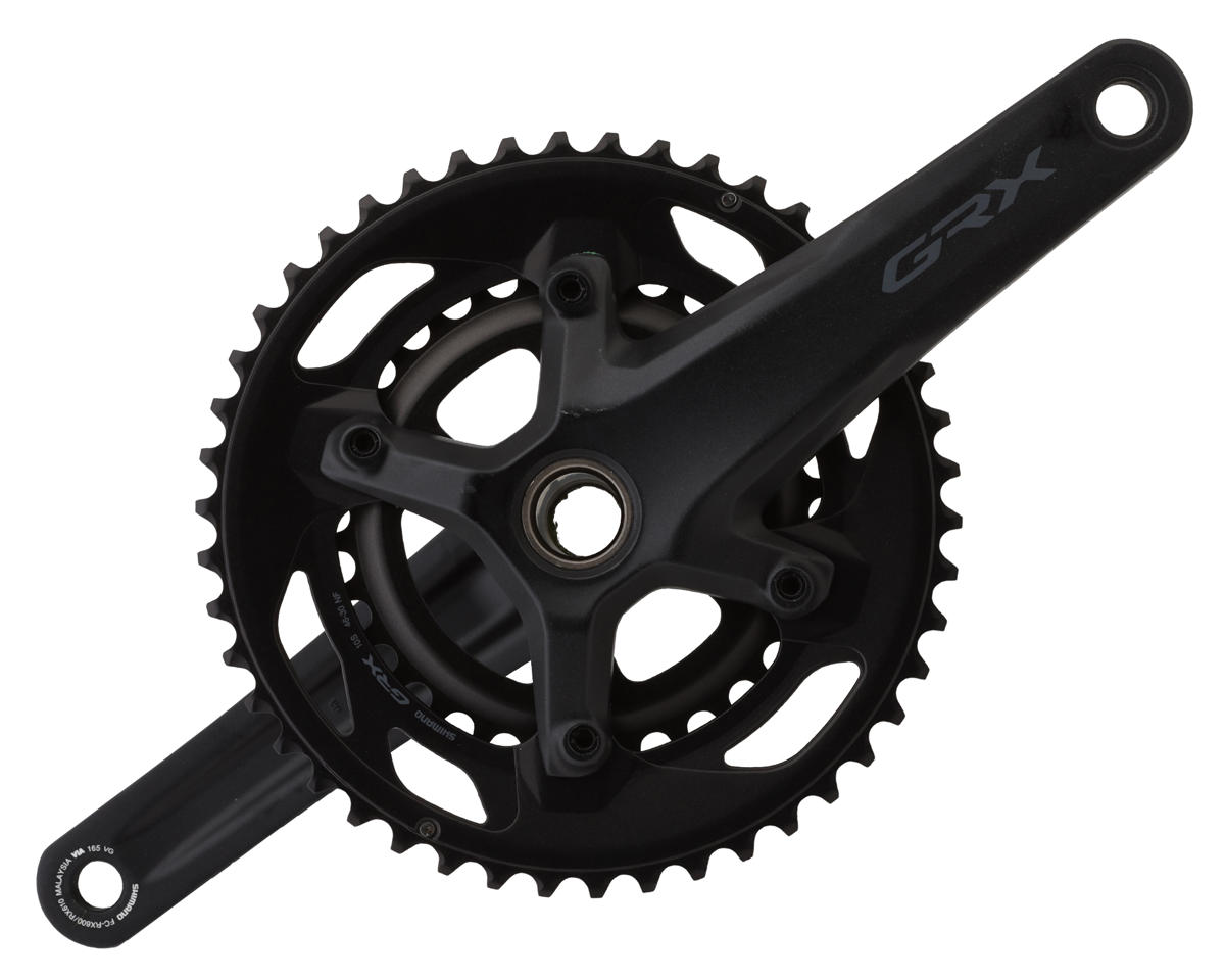 Shimano GRX FC-RX600 Crankset (Black) (2 x 10 Speed) (Hollowtech