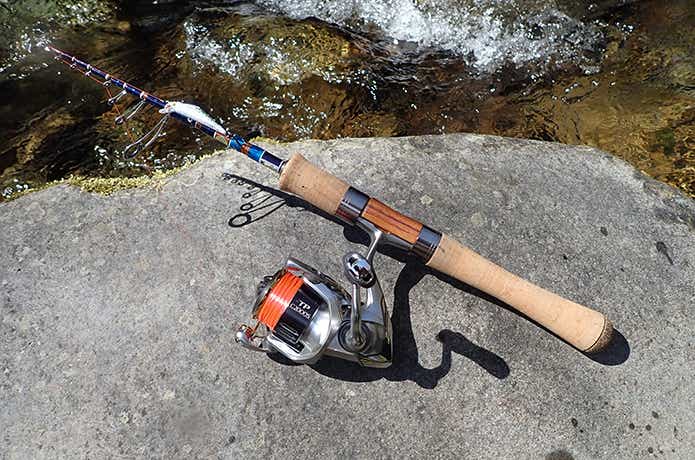 ベイトテレスコロッド 5ft6inch トラウトロッド 渓流釣り Fujiガイド