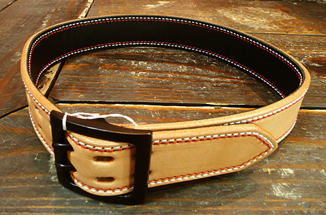 SAMURAI JEANS A106HS カウハイドダブルカラーステッチベルト | Lua-Blog