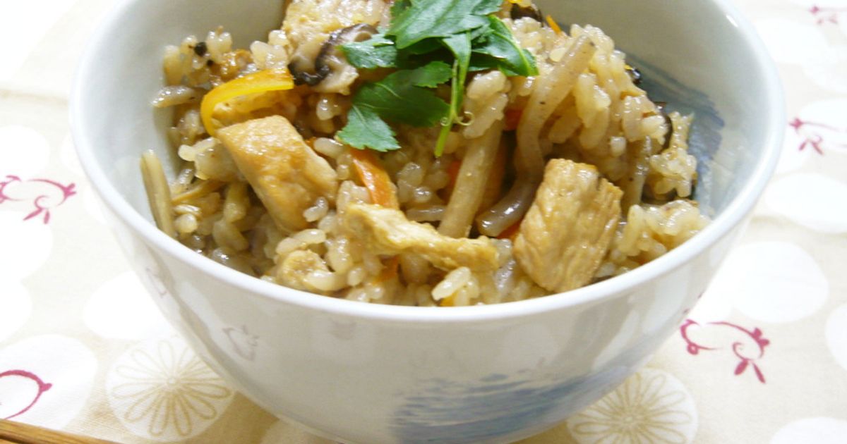 栄養たっぷり十六穀米の鶏五目ご飯 by のりのマンマ 【クックパッド