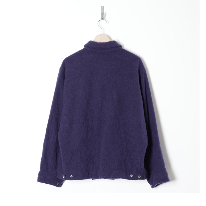 COMOLI (コモリ) 縮絨ウール ジップショートジャケット