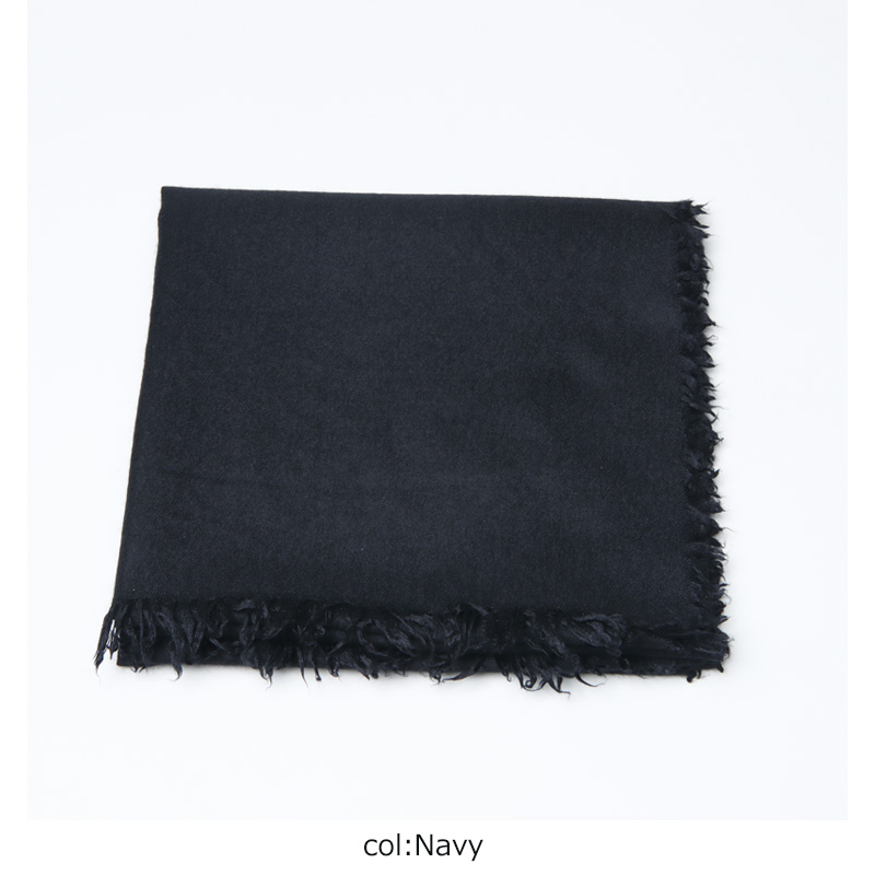 COMOLI (コモリ) カシミヤシルク 製品染ストール