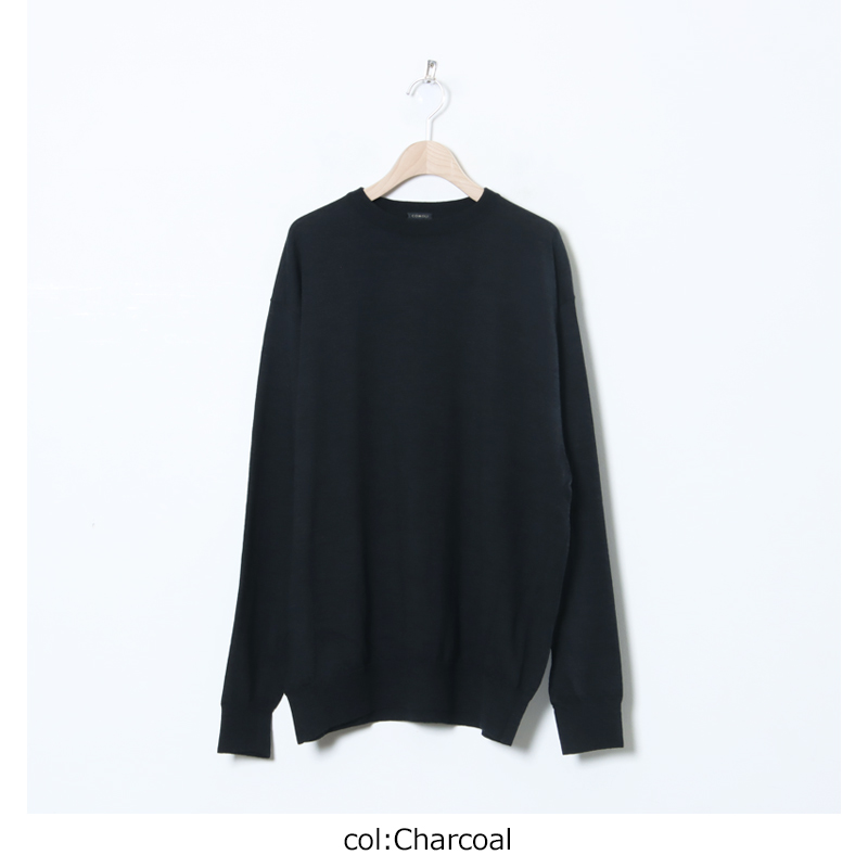 COMOLI (コモリ) ウール クルーネックニット