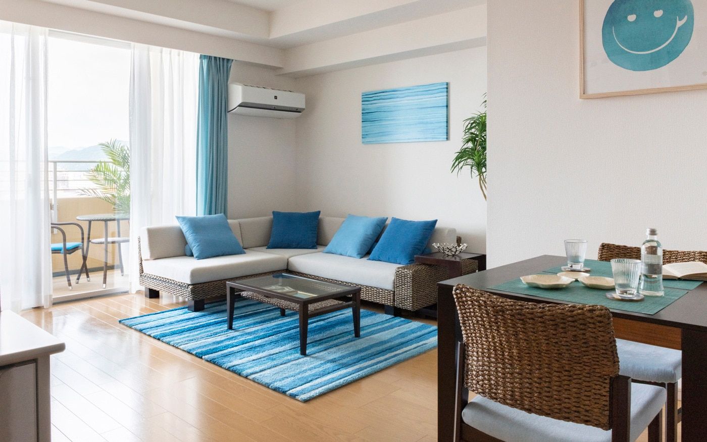 No.179 爽やかな海沿いの空気に包まれるビーチスタイルのインテリア