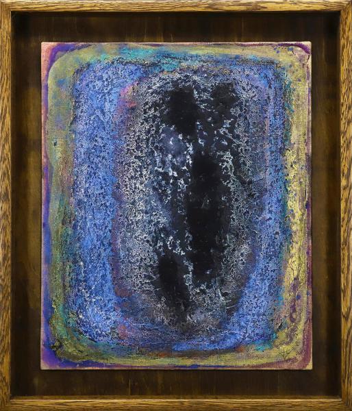 真作】【WISH】横地洋司「ひとがた女」油彩 12号 大作 1992年作 証明