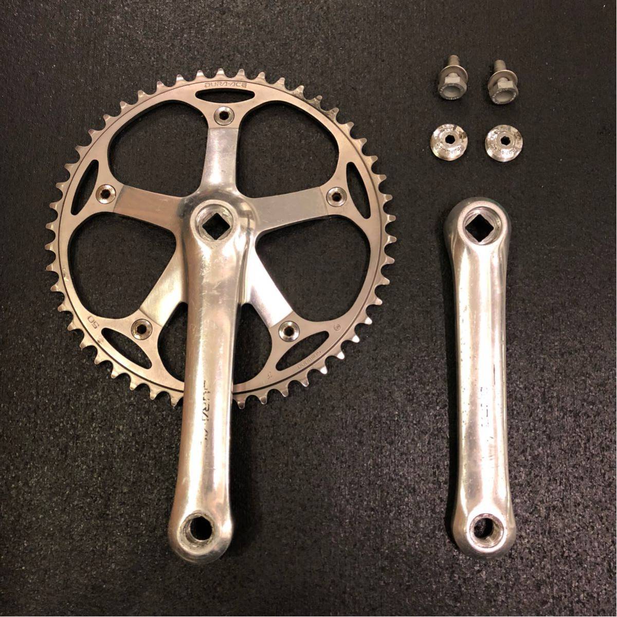 中古DURA-ACEピスト用クランクFC-7600 167.5mmNJS刻印あり 中古DURA