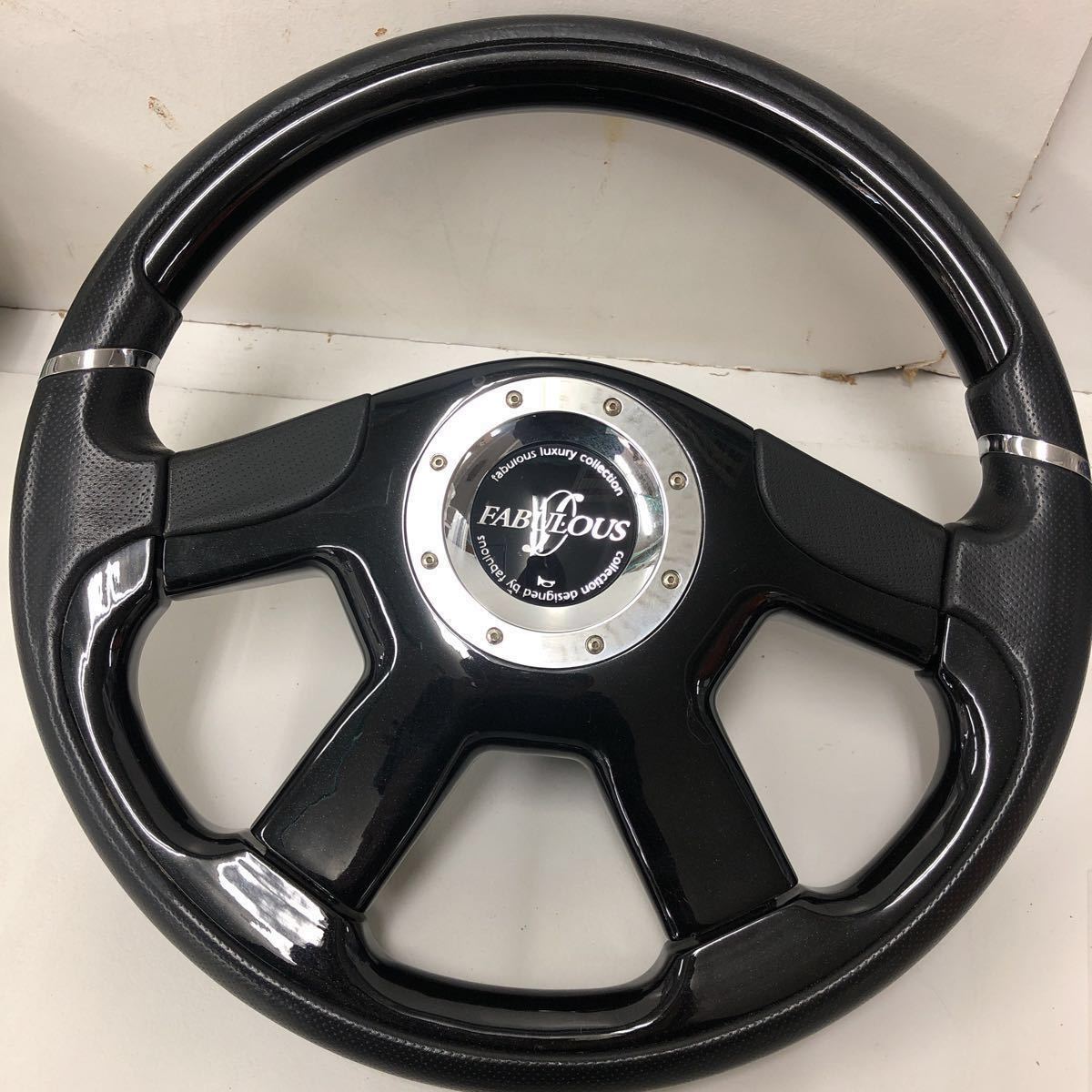 最終値下げFABULOUS ステアリング 5本スポーク ブラック 最終値下げ