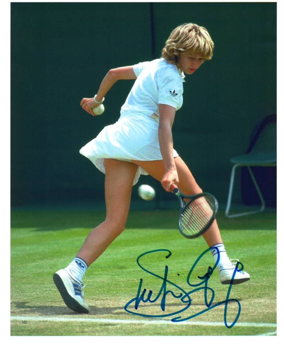 テニス 女王 シュテフィ・グラフ 証明書付き 直筆サイン入りフォト