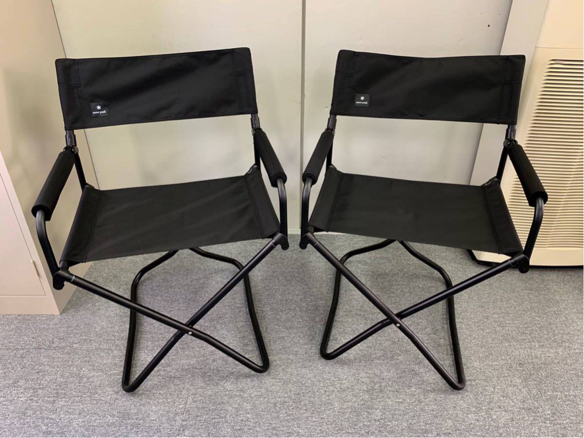 ☆廃盤☆ peak スノーピーク ディレクターズチェア 黒 ☆廃盤☆ peak