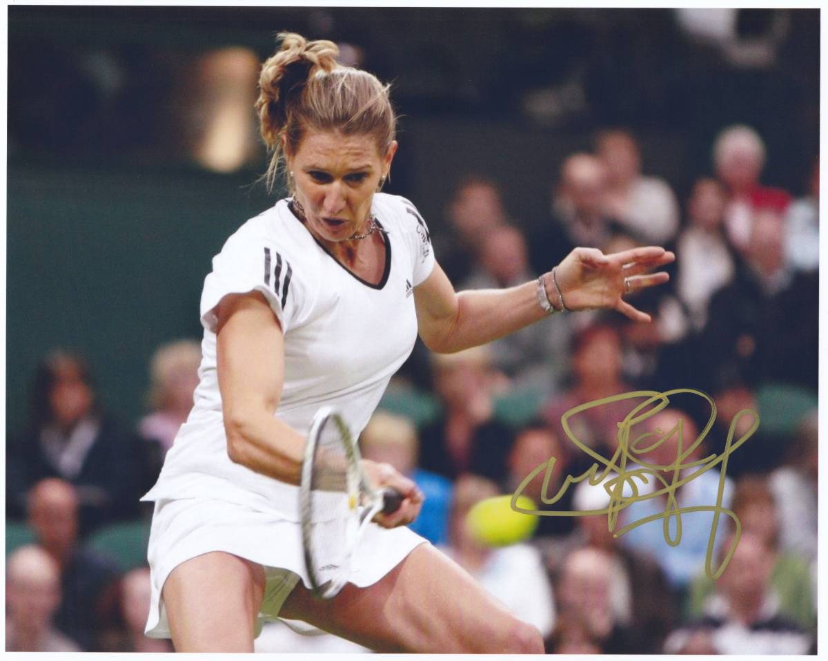 女王テニスシュテフィ・グラフ 証明書付き直筆サイン入りフォト