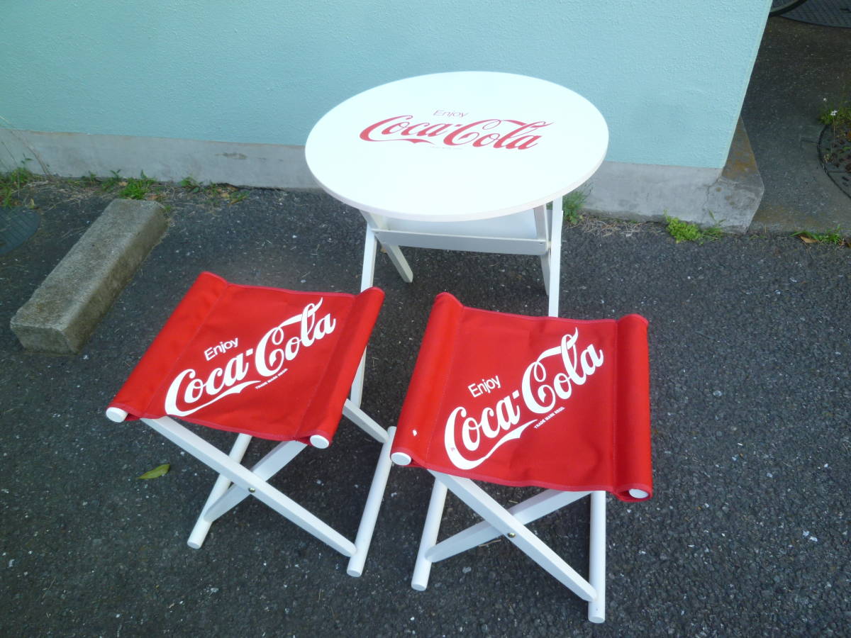 東急ハンズ 外商 コカコーラ 折り畳みアルミテーブル Coca-Cola レトロ