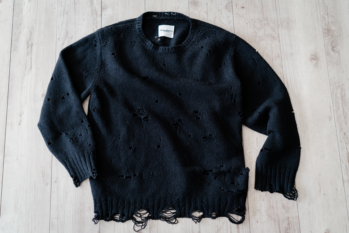 超稀少】TAKAHIROMIYASHITATheSoloist. グランジ ニット / 46 TAKAHIRO