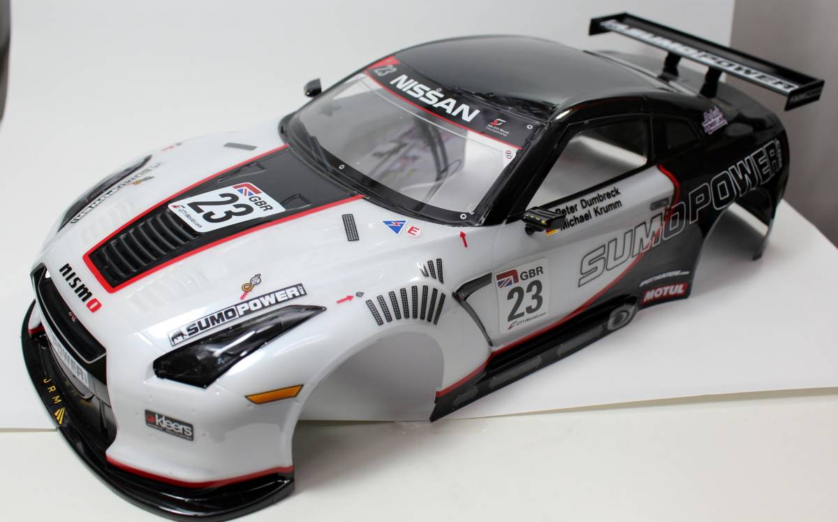 Nissan GT-R Sumo Power Clear Polycarbonate RC Car Body Tamiya Sumo