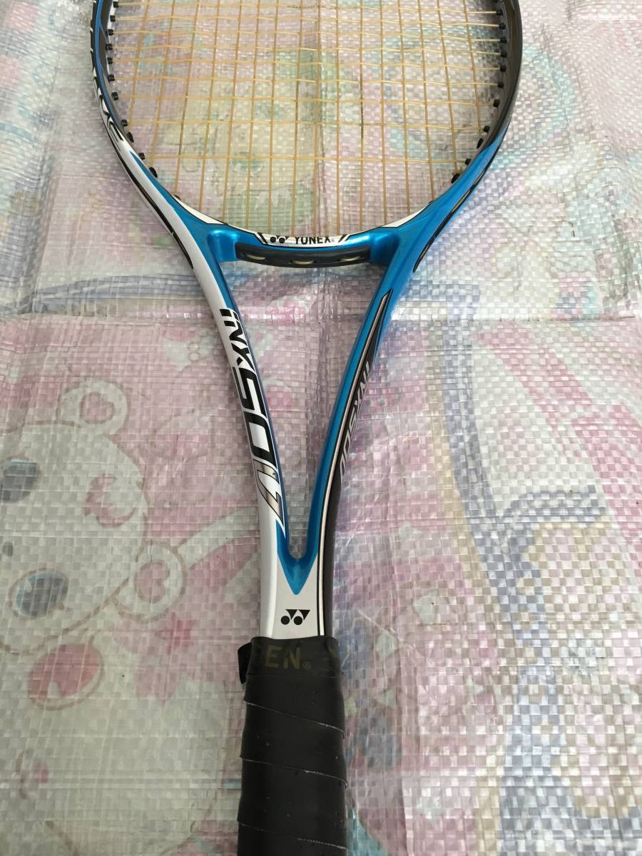 ブルー アイネクステージ 50V UL1 青 ソフトテニス ラケット ブルー