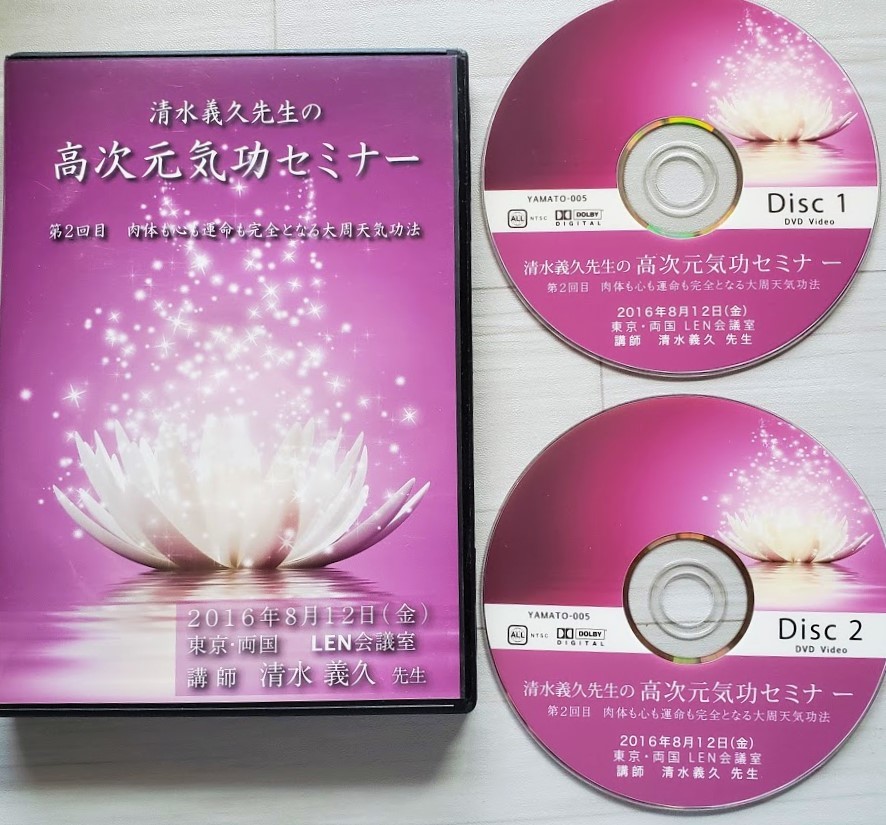 できる人の氣功術セミナー あなたの限界を突破する！ 清水義久 DVD3枚