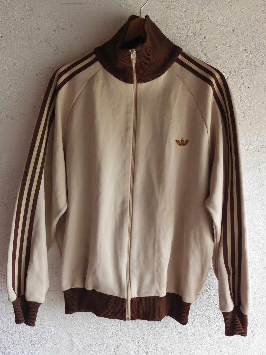 アディダストラックジャケットブラウン茶白3XL男女兼 adidas