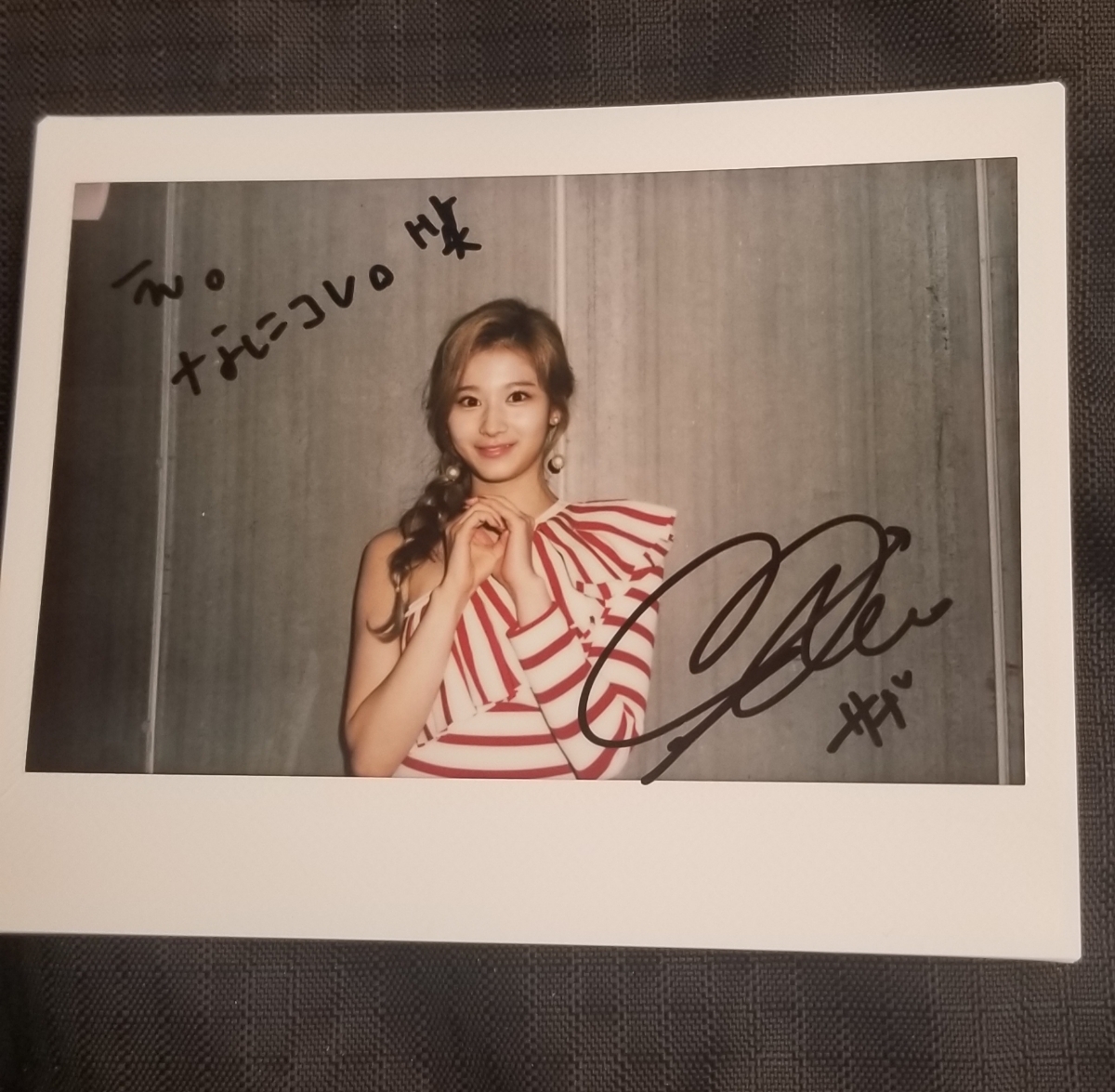 サナ 直筆サイン TWICE With Youth アルバム soundwave TWICE サナ