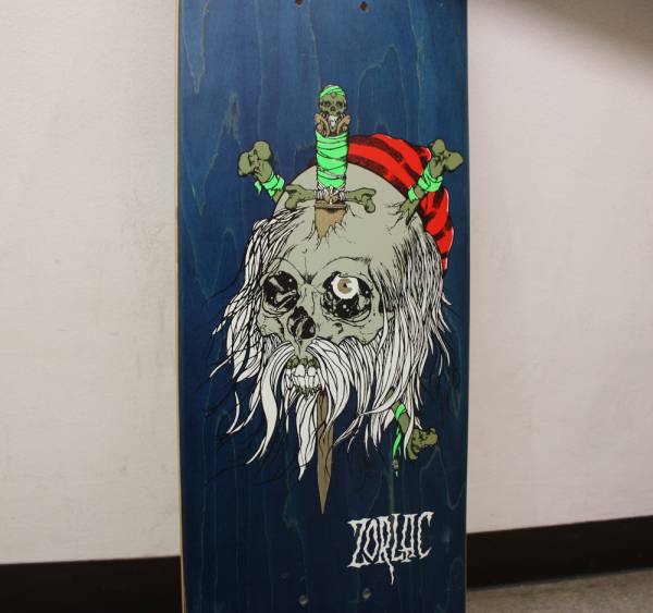 新品】ZORLAC ゾーラック スケートボードデッキ pushead パスヘッドの