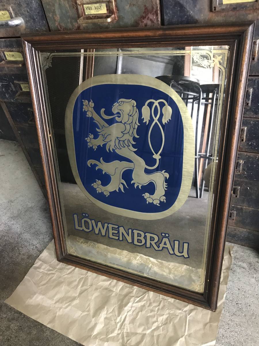 m*a様 LOWENBRAU リーベンブロイ 電飾看板 USA ヴィンテージ LOWENBRAU