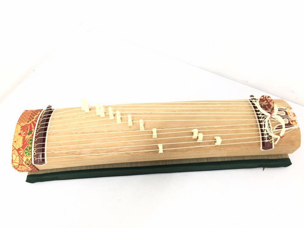 綺麗◇文化琴 短琴 13弦 和楽器 十三弦 ◇全長60㎝◇誰でも弾ける