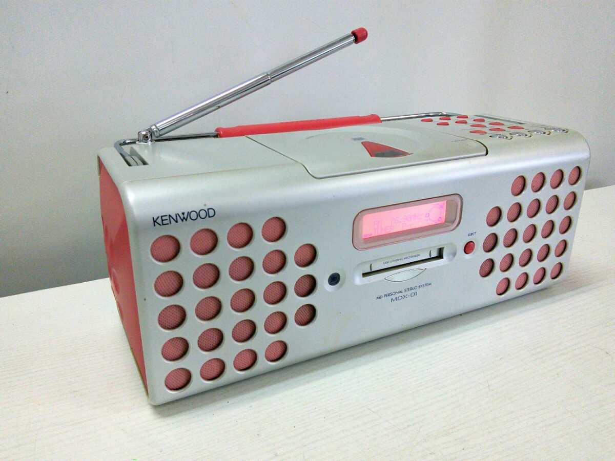 KENWOOD MDパーソナルステレオシステム ピンク KENWOOD MDパーソナル