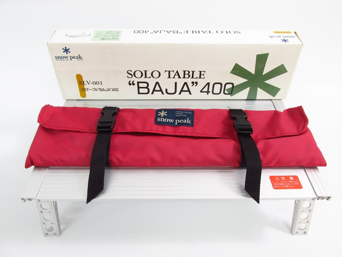 廃番 レア】snow peak ソロテーブル BAJA400 SLV-001 スノーピーク