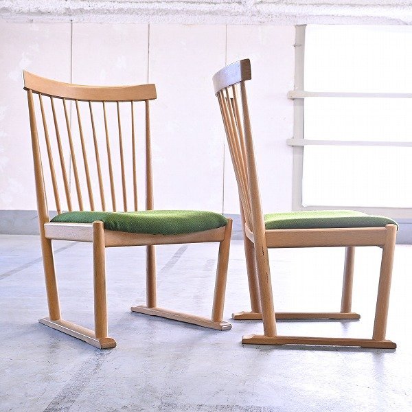 柏木工 アンティーク 肘掛け付き ウィンザー カントリー チェアー 1脚