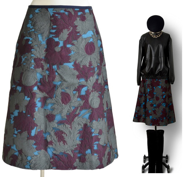 BEAUTY＆YOUTH UNITED ARROWS スカート フラワージャガード スカート