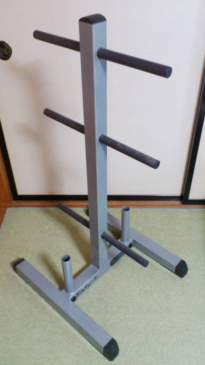 中古】即決 プレートラック バーベルホルダー Bodysolid ボディ