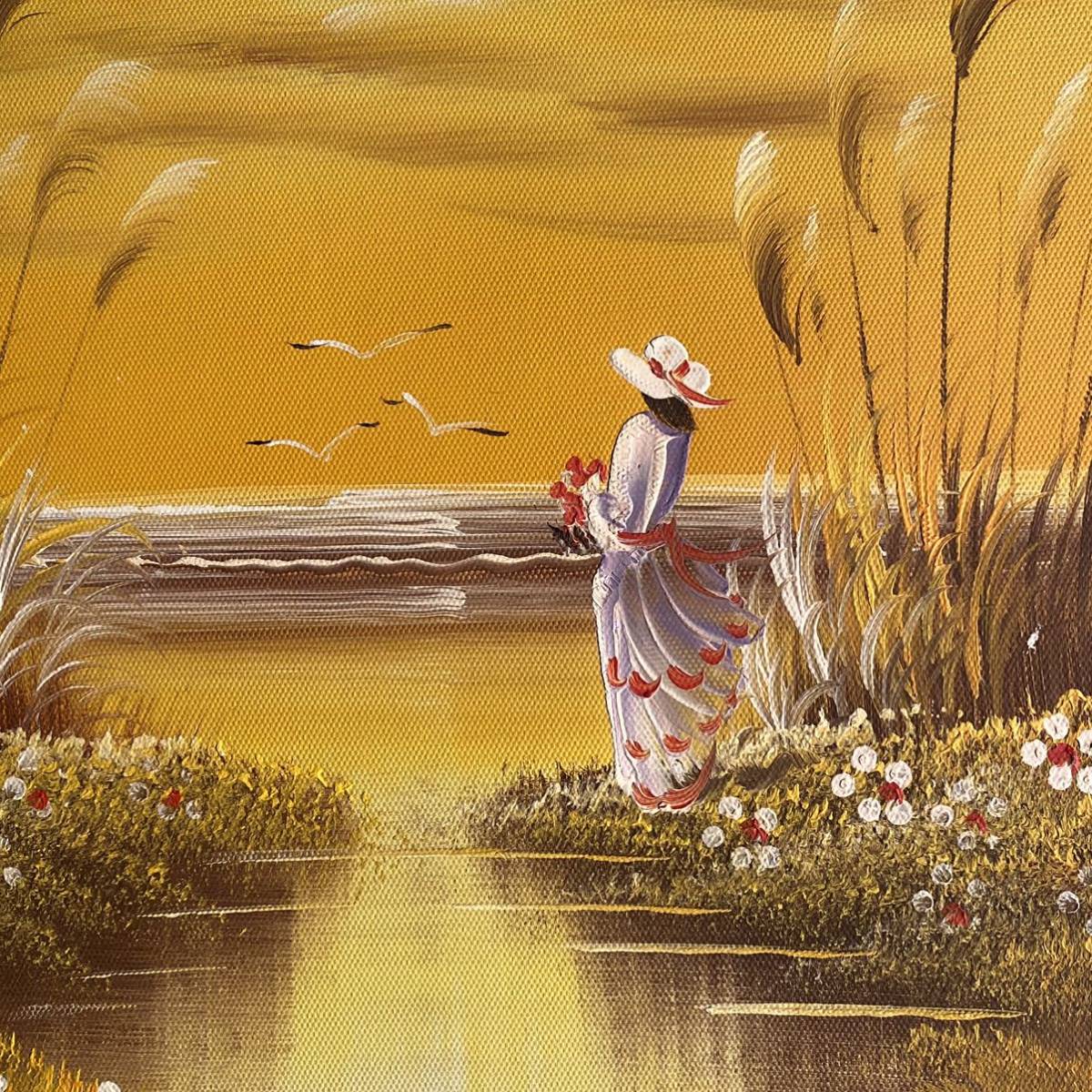 油絵油彩画 10号 少女 額無し 【公式通販】