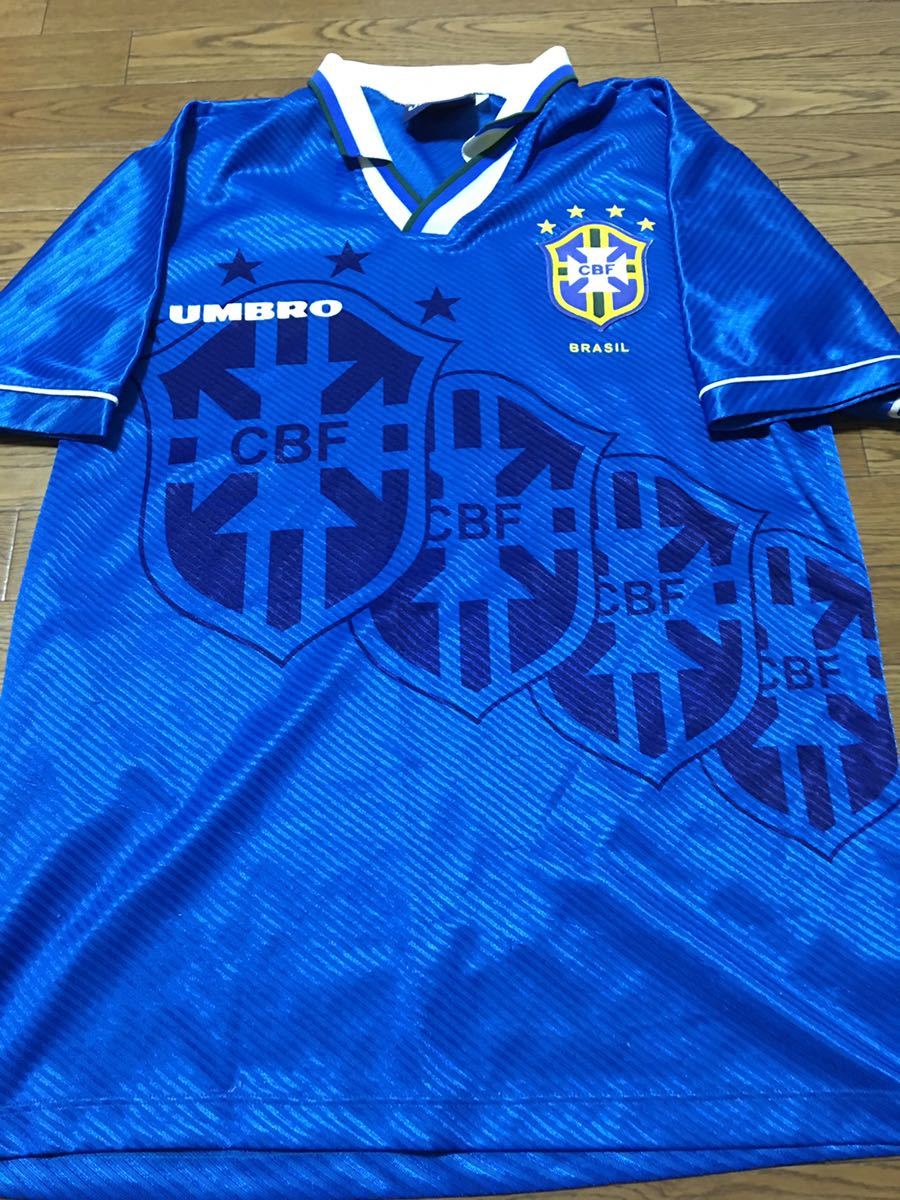 ブラジル代表 94 アウェイ アンブロ 青タグ 10 umbro ワードカップ L