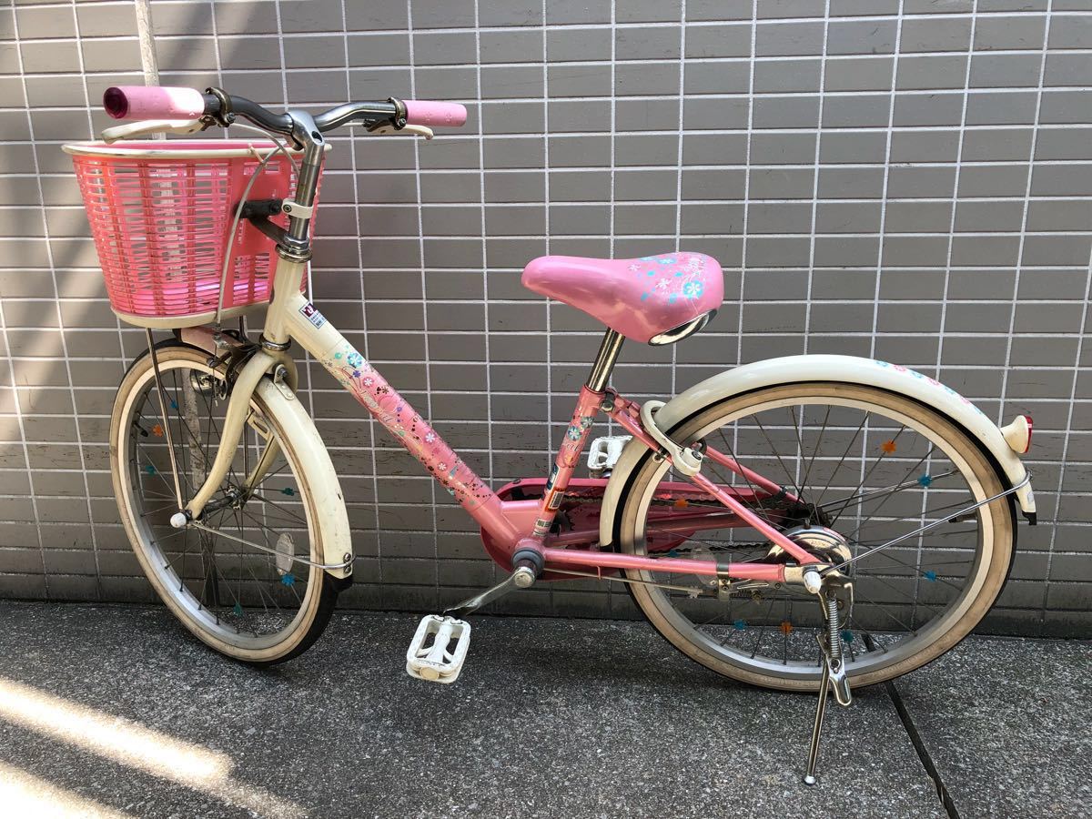 ブリジストン エコパル 薄紫 自転車 20インチ 女の子 直接の引き取り