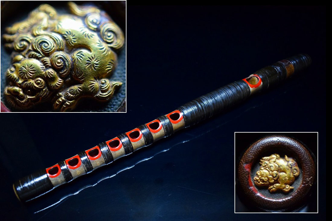 龍笛 煤竹 本管 龍笛 煤竹 本管