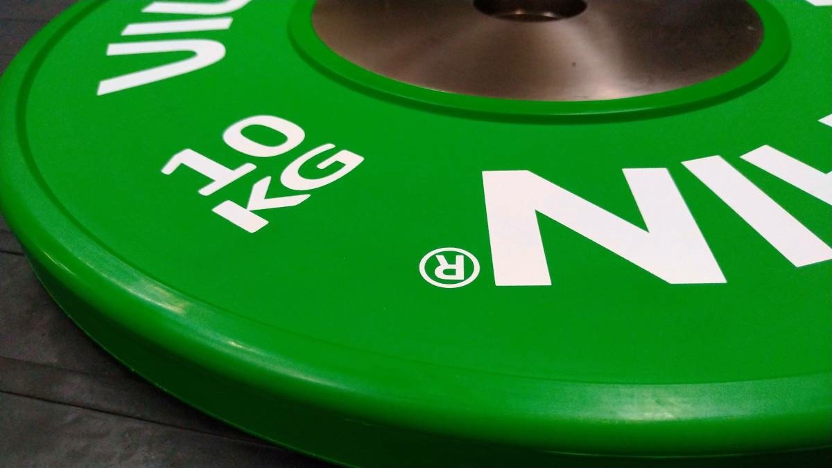 新品】VILLAIN 競技用バンパープレート 緑 10kg×2枚セット