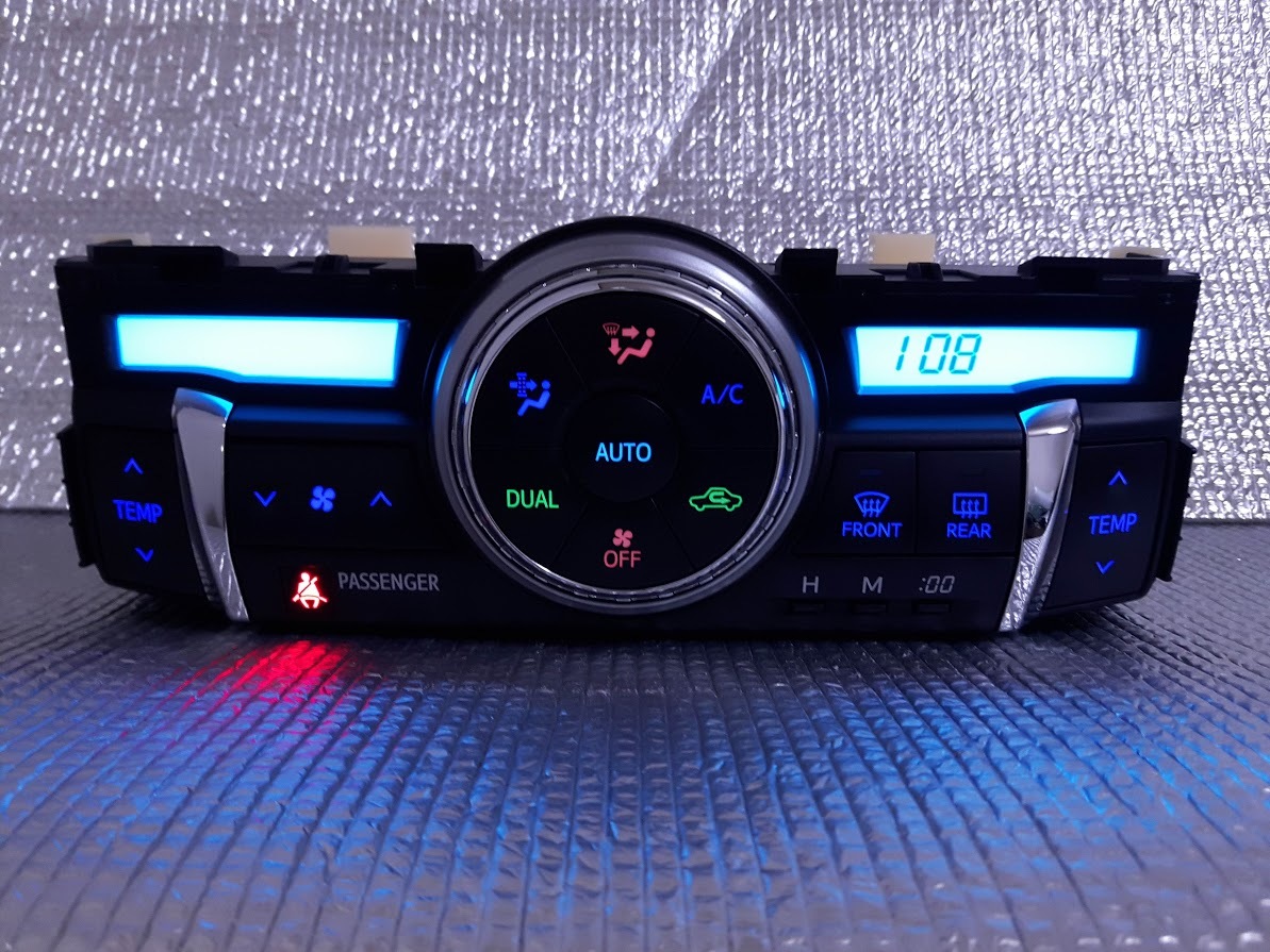 液晶反転加工】130マークX 前期 エアコンパネル LED打ち替え トヨタ