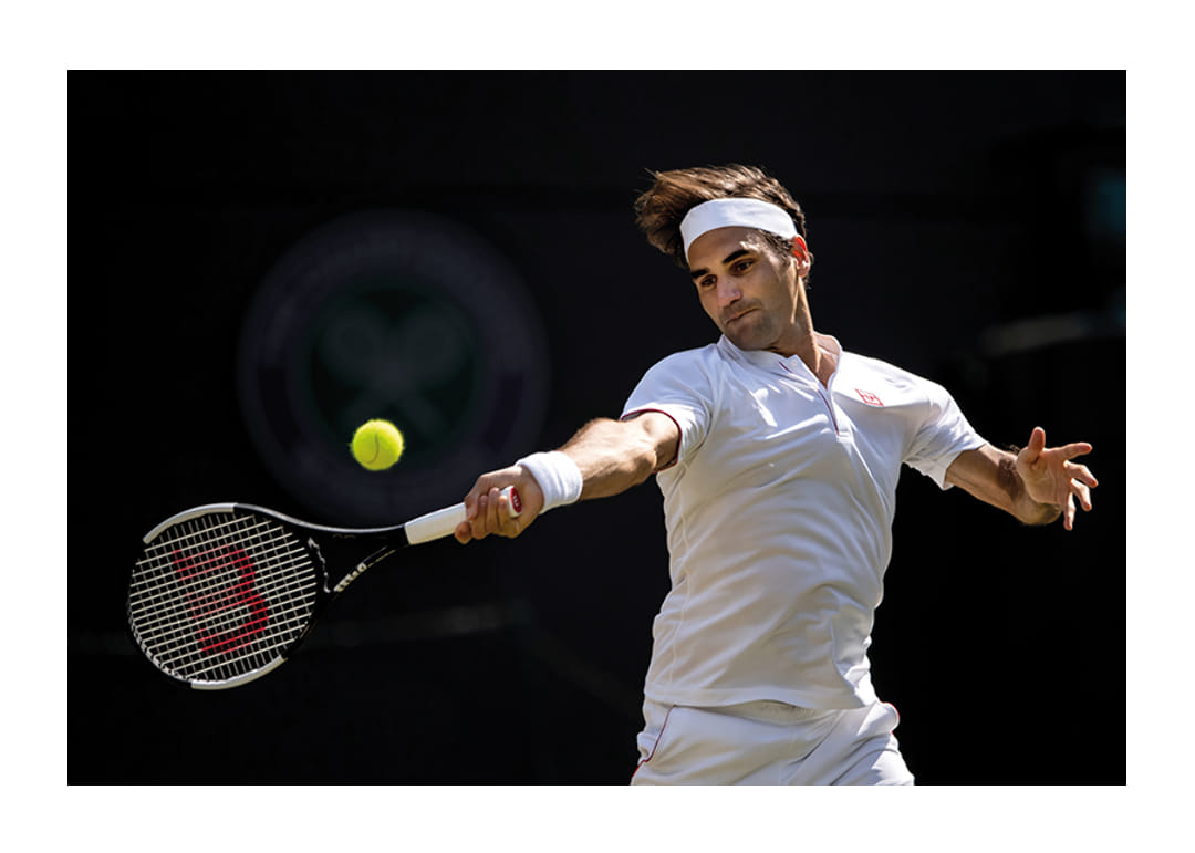 Roger Federer Wimbledon 2018 Plakat | Ikoniske fotografier
