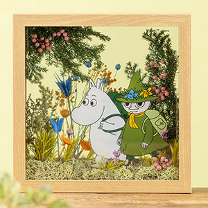 ムーミン プリザーブドフラワー「フラワーフレーム（大） ムーミン