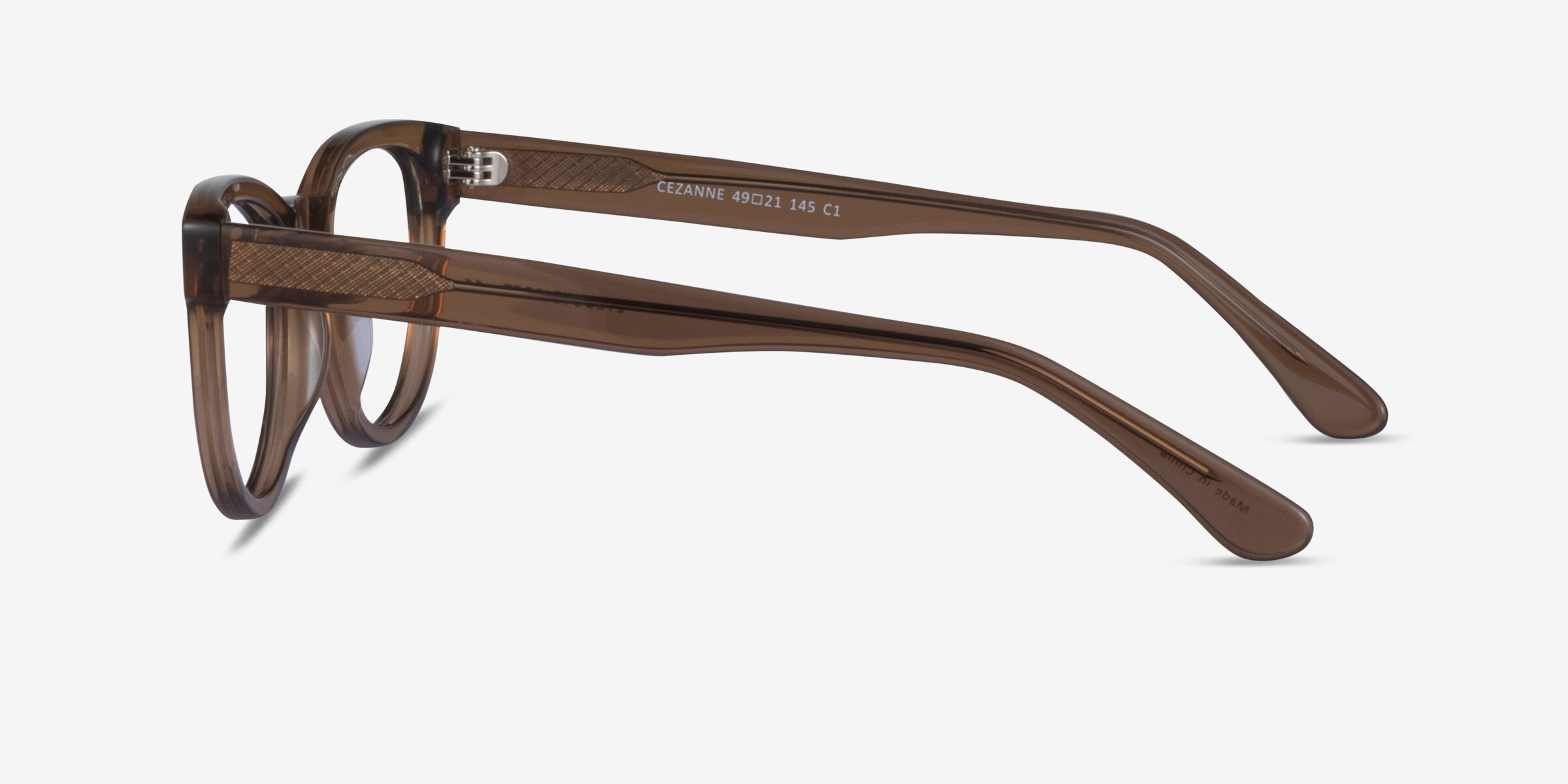 Cezanne Cat Eye Clear Brown Full Rim Eyeglasses | Eyebuydirect