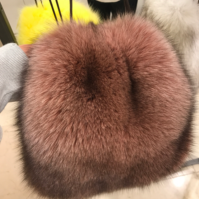 LUDLOW - 値下げ♡ラドロー フォックス ファー バッグ プラム 2017AW