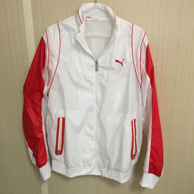 PUMA - プーマ シャカシャカ ジャージ 上下 白 赤の通販 by チュータ's