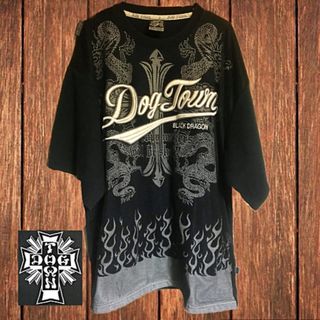 DOG TOWN - DOGTOWN 希少90s‼️黒龍‼️ ビック刺繍ロゴ‼️の通販 by